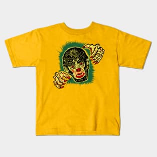 Vintage wolfman/werewolf halloween art Kids T-Shirt